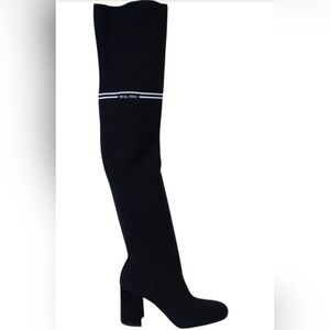 Miu Miu Over-the-knee Sock Boots